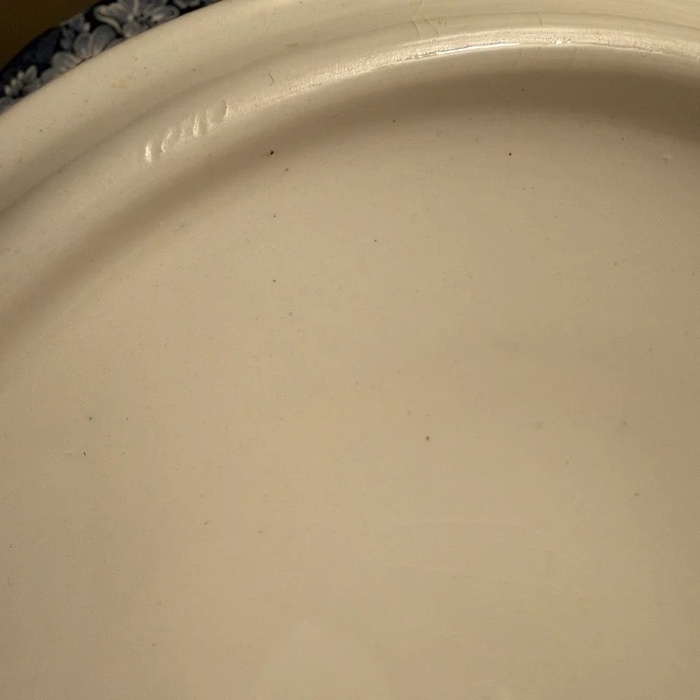 Liberty Blue Staffordshire China Serving Vegetable Bowl Lid Boston Tea Party